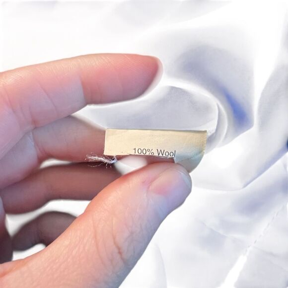 J. Crew 100% wool blue work dress. Size 0 - Picture 4 of 7